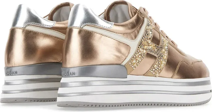 Midi metallic platform sneakers - Image 3