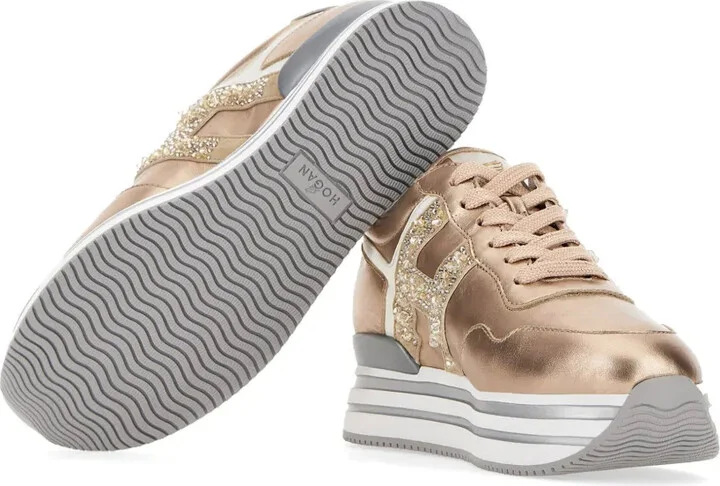 Midi metallic platform sneakers - Image 4