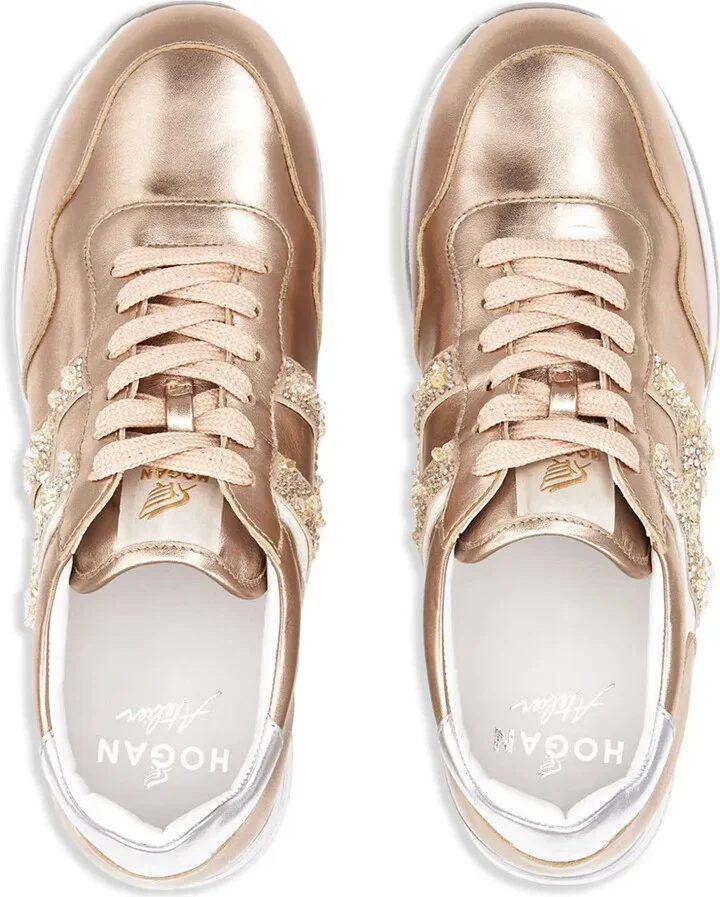 Midi metallic platform sneakers - Image 5