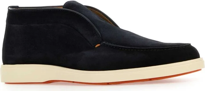 Midnight Blue Suede Digits Ankle Boots - Image 2