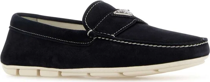 Midnight Blue Suede Loafers - Image 2