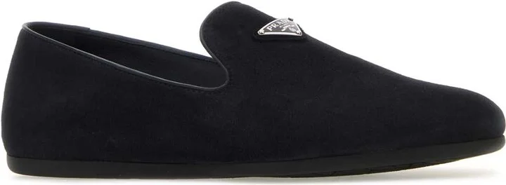 Midnight Blue Suede Loafers - Image 2