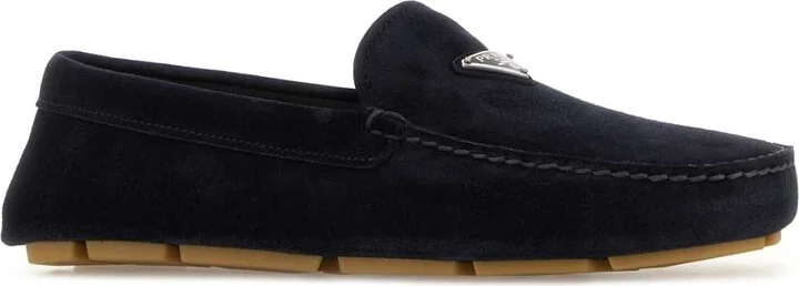 Midnight Blue Suede Loafers - Image 2