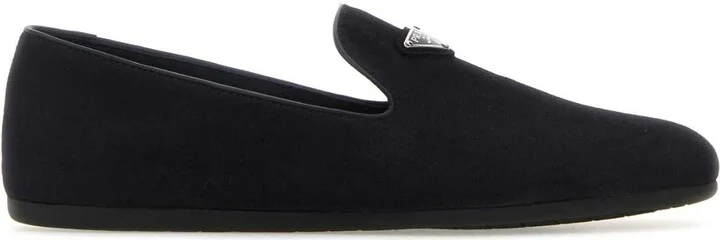 Midnight Blue Suede Loafers