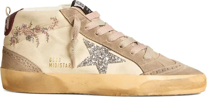 Midstar panelled embroidered sneakers