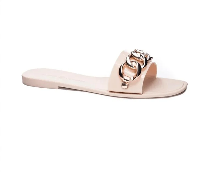 Midsummer Slide Sandal In Nude