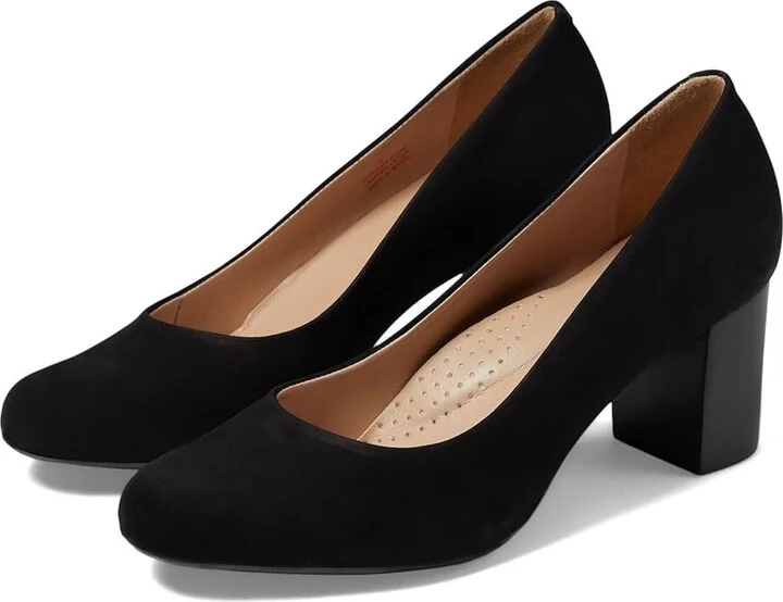Midtown 15665-BNO Pumps Women 9.5 Black Block Heels ZPO3707