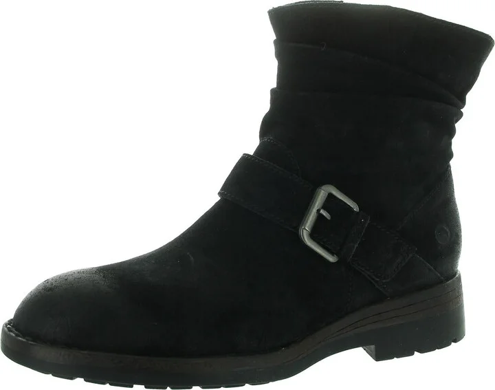 Midway Womens Slouchy Suede Ankle Boots