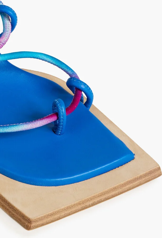 Mie tie-dyed leather sandals - Image 4