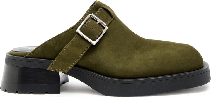 Miista Aroa Platform Suede Mules