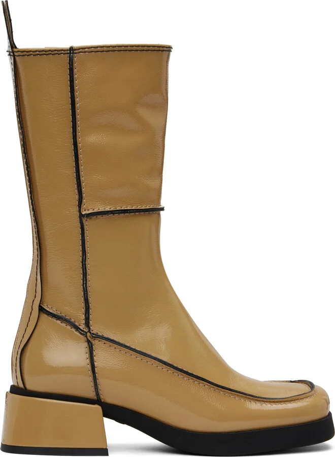 Miista Beige Alzira Boots