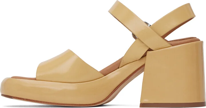 Miista Beige Beverly Sandals - Image 3