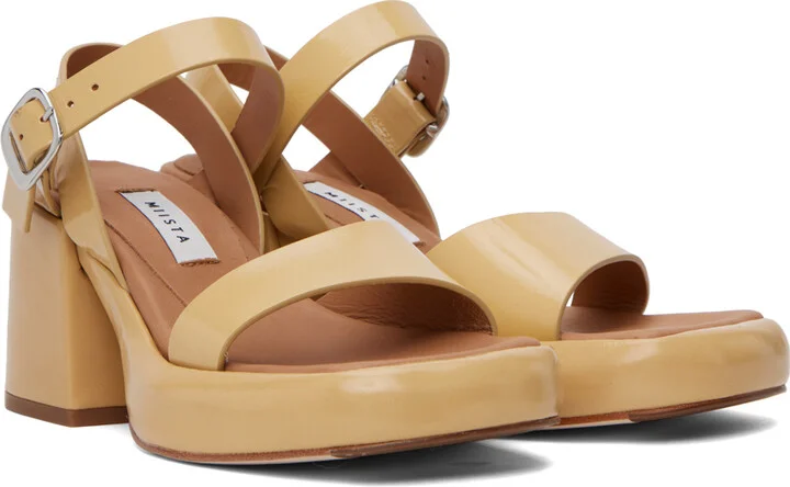 Miista Beige Beverly Sandals - Image 4