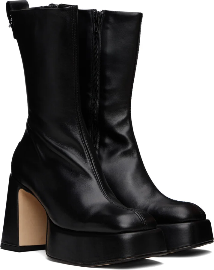 Miista Black Apple Ankle Boots - Image 4