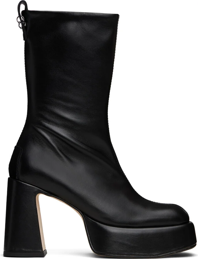 Miista Black Apple Ankle Boots