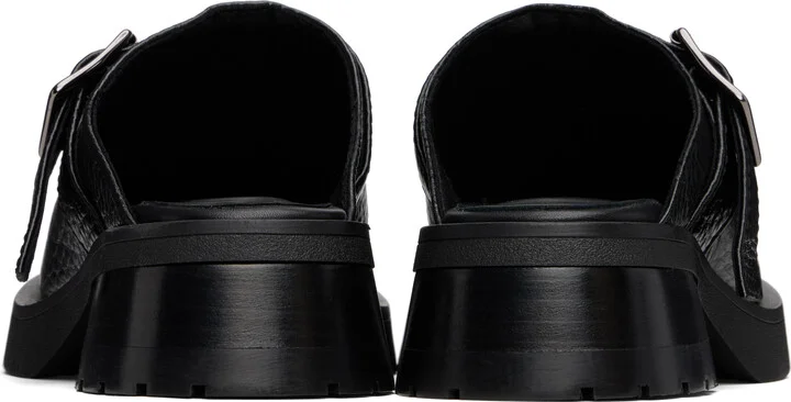 Miista Black Aroa Buckled Mules - Image 2