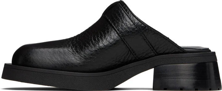 Miista Black Aroa Buckled Mules - Image 3