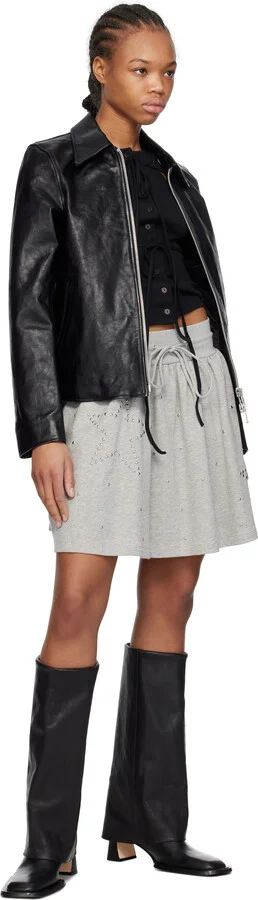 Miista Black Bellamy Fold Over Tall Boots - Image 5