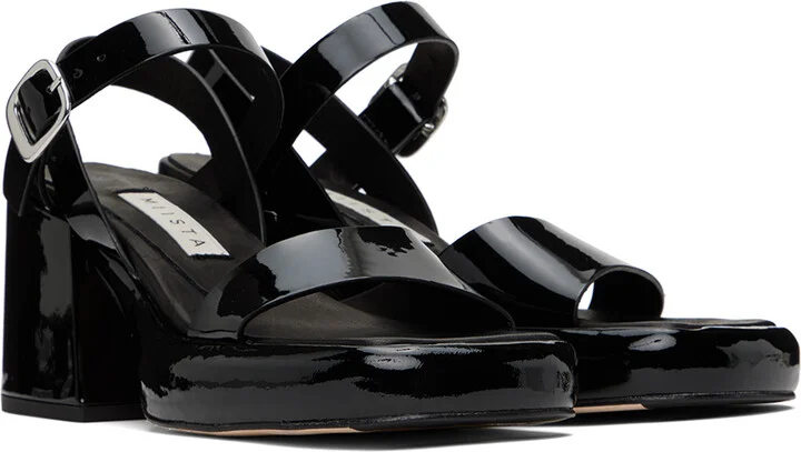 Miista Black Beverly Heeled Sandals - Image 4