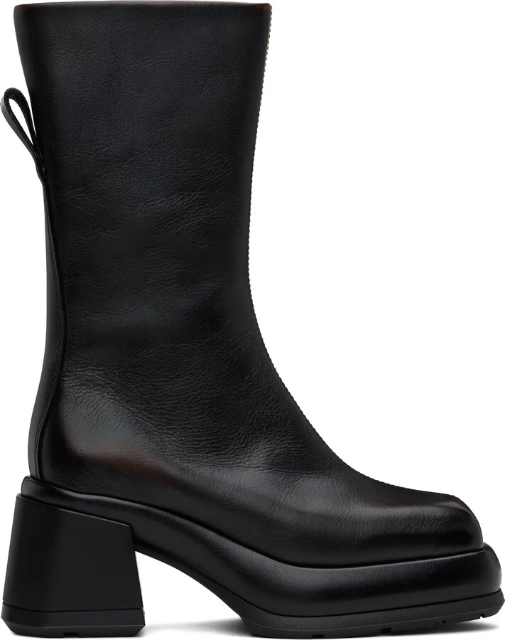 Miista Black & Brown Cassia Boots