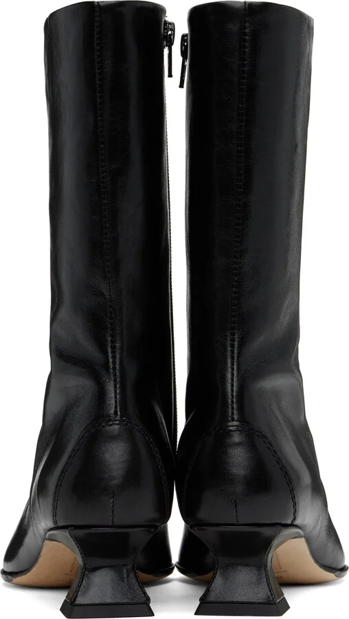 Miista Black Emile Lace-Up Boots - Image 2