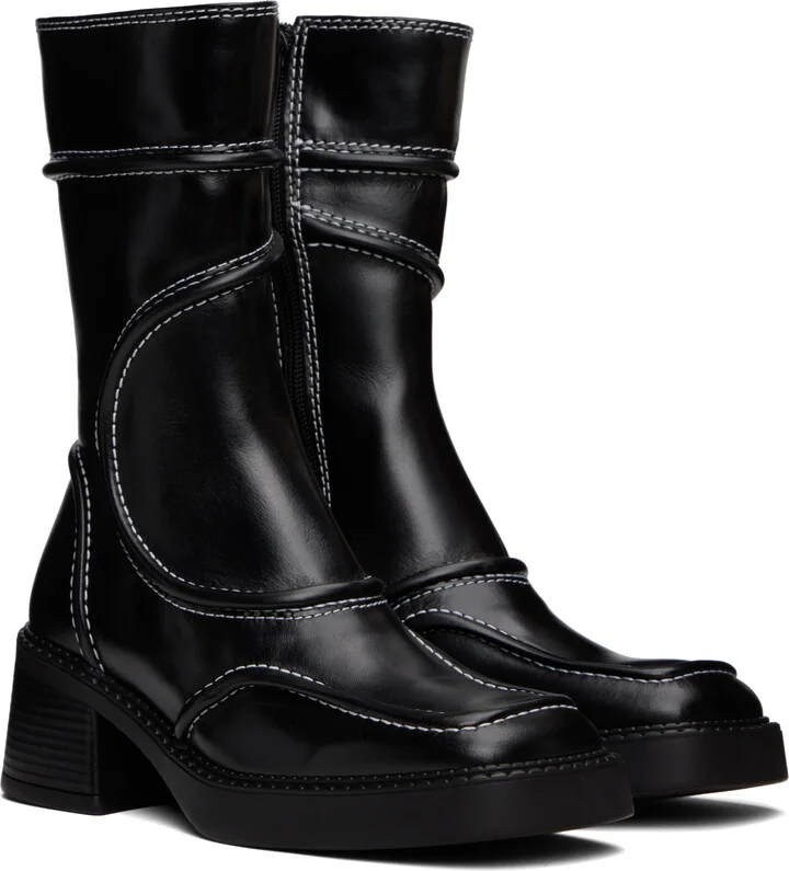 Miista Black Malene Ankle Boots - Image 4