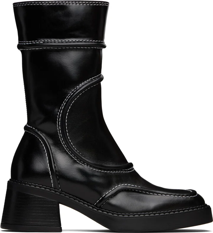 Miista Black Malene Ankle Boots