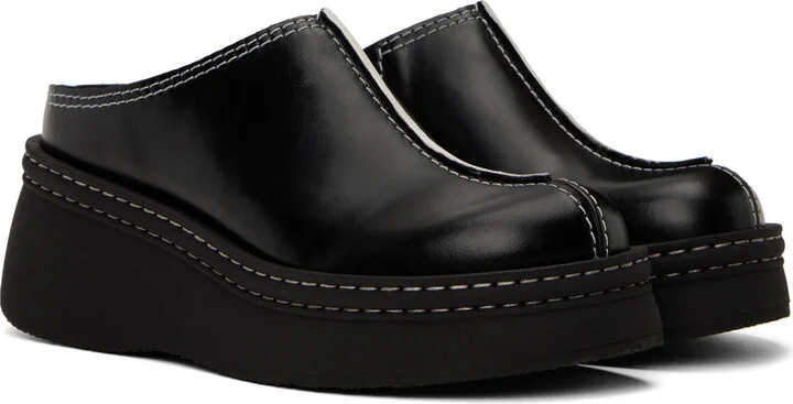 Miista Black Mego Mules - Image 4
