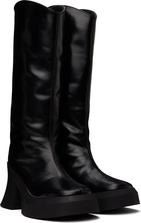 Miista Black Meike Tall Boots - Image 4