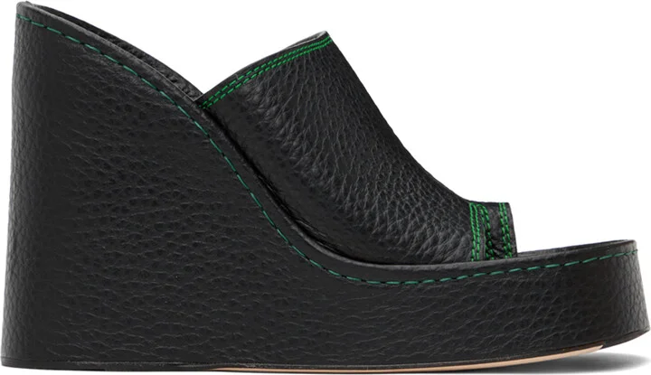 Miista Black Thais Heeled Sandals