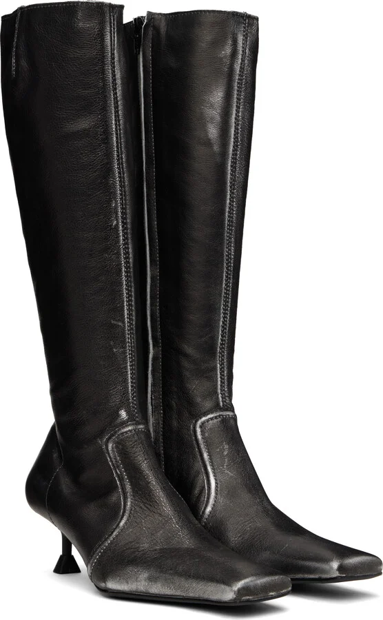 Miista Black Vikki Tall Boots - Image 4