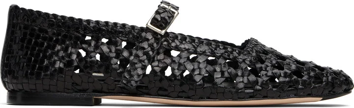 Miista Black Yeida Ballerina Flats