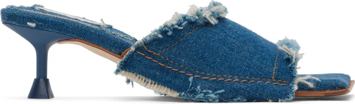 Miista Blue Betina Denim Heeled Sandals