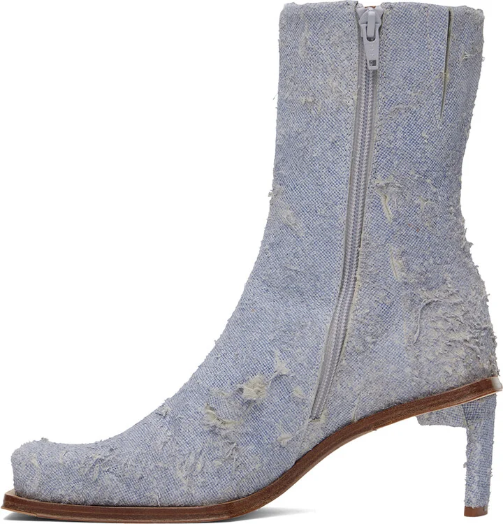 Miista Blue Brenda Denim Ankle Boots - Image 3