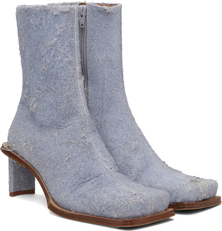 Miista Blue Brenda Denim Ankle Boots - Image 4