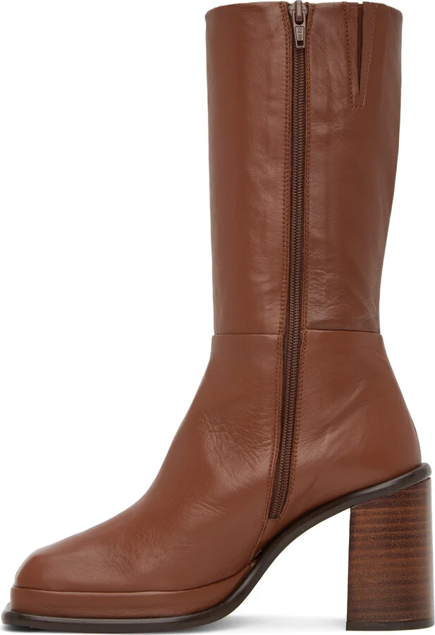 Miista Brown Abril Boots - Image 3