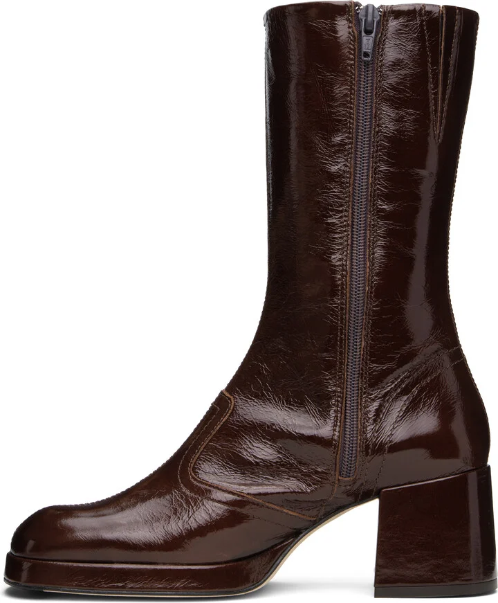 Miista Brown Cass Boots - Image 3