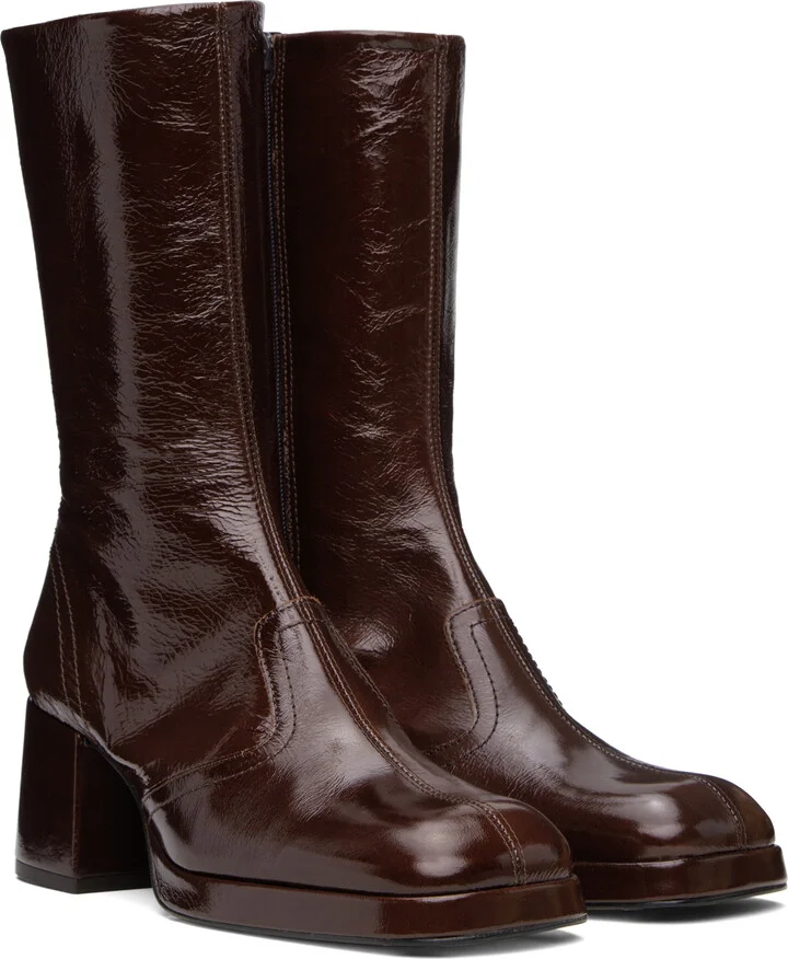 Miista Brown Cass Boots - Image 4