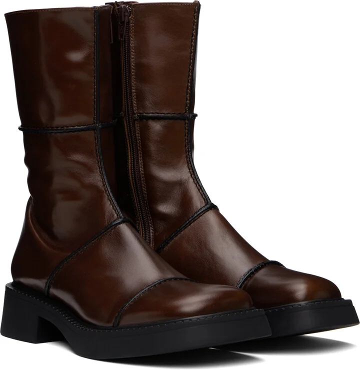 Miista Brown Dahlia Boots - Image 4