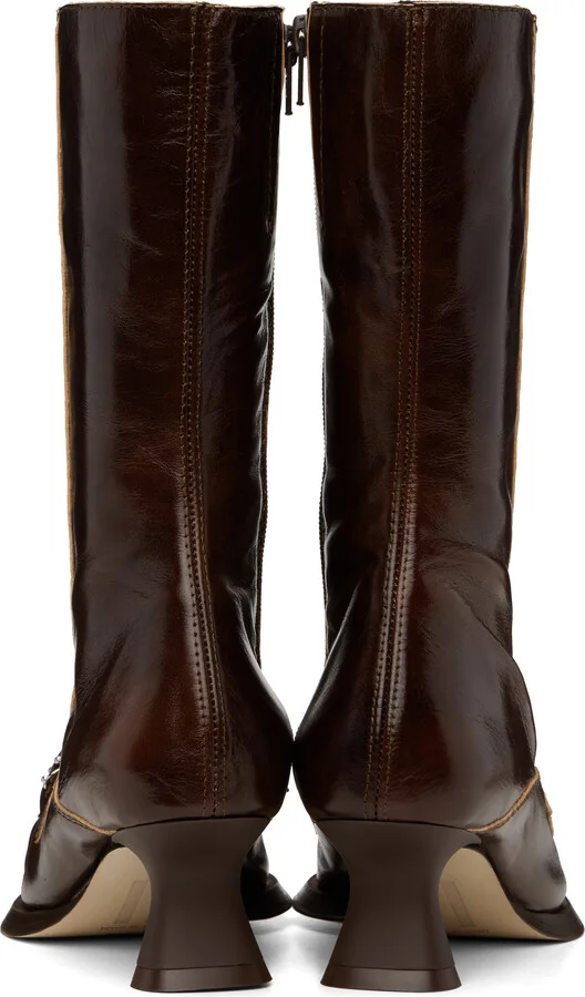 Miista Brown Halle Boots - Image 2