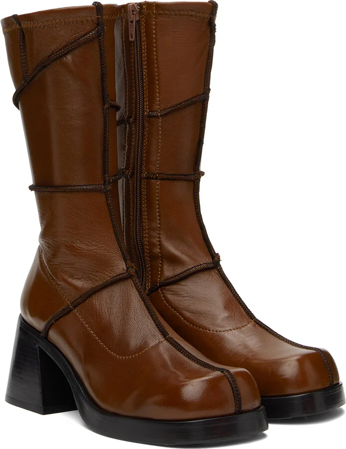 Miista Brown Lois Boots - Image 4