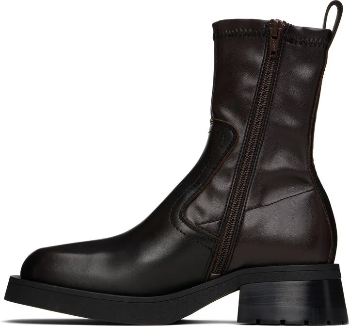 Miista Brown New Oliana Ankle Boots - Image 3