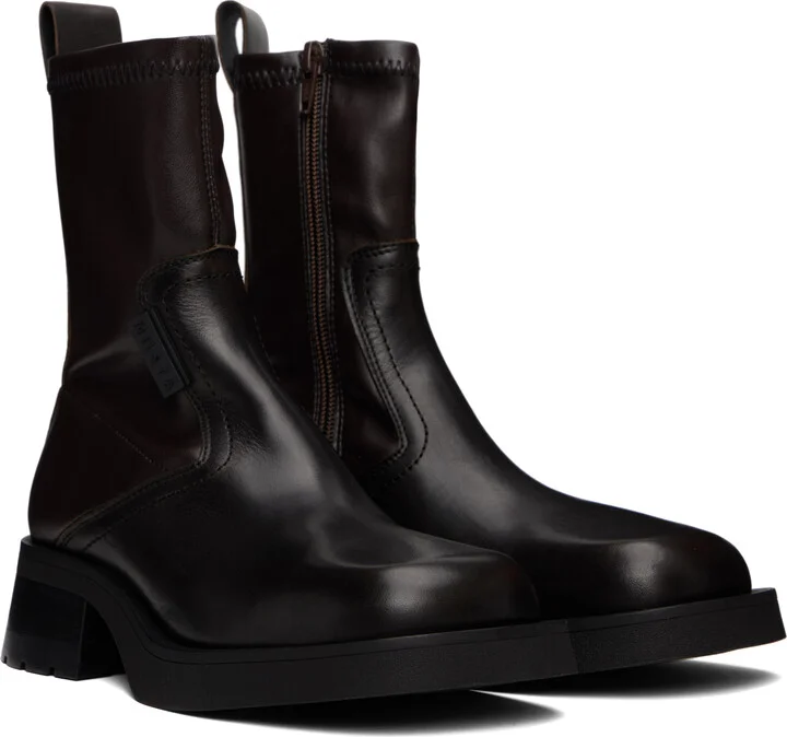 Miista Brown New Oliana Ankle Boots - Image 4