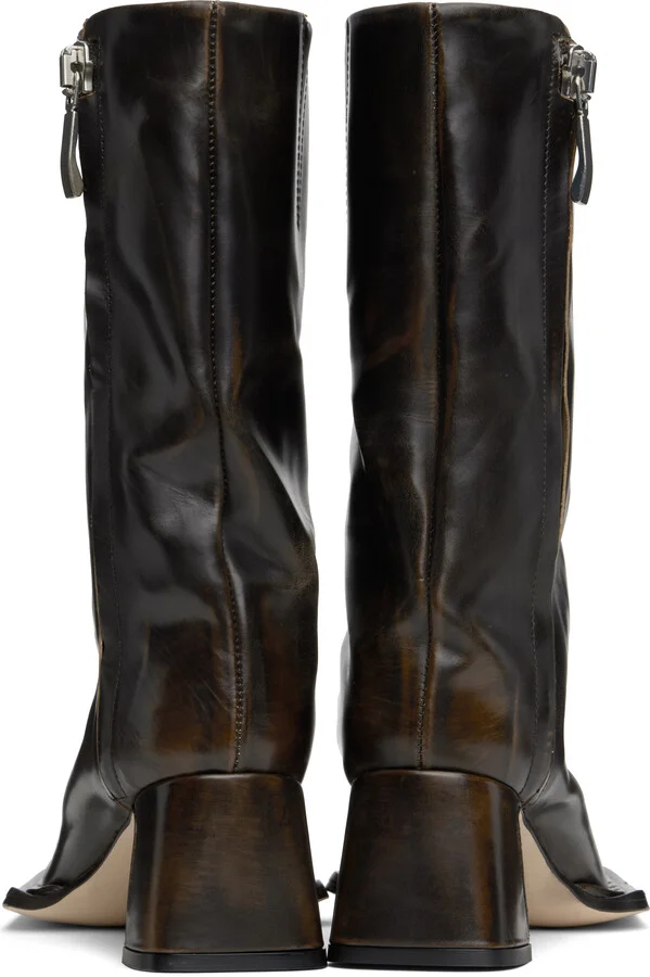 Miista Brown Raleigh Boots - Image 2