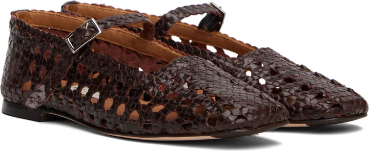 Miista Brown Yeida Ballerina Flats - Image 4