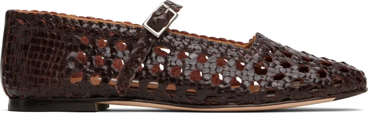 Miista Brown Yeida Ballerina Flats