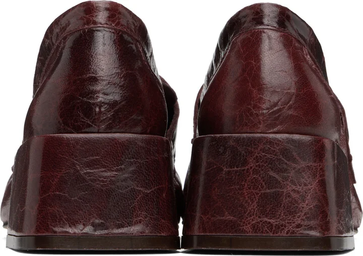 Miista Burgundy Serena Loafers - Image 2