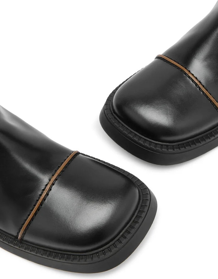 Miista Dahlia Panelled Leather Ankle Boot - Image 3