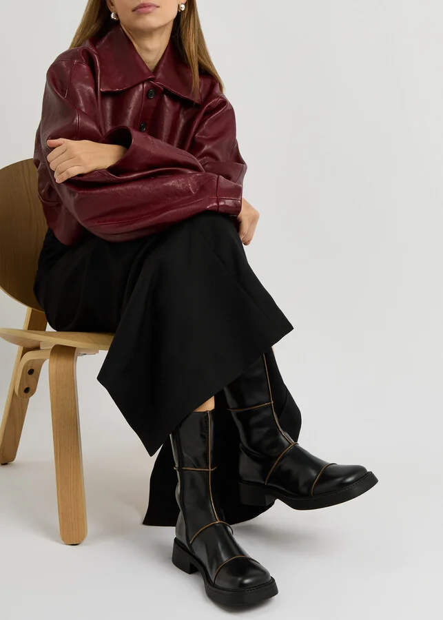 Miista Dahlia Panelled Leather Ankle Boot - Image 5