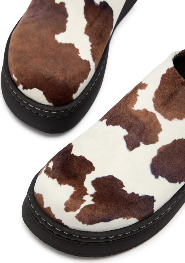 Miista Kristi Printed Faux-suede Mule - Image 3